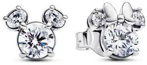 Pandora Disney Mickey Mouse & Minnie Mouse Sparkling Stud Earrings
