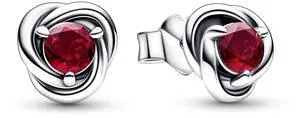 Pandora July Birthstone Eternity Circle Stud Earrings