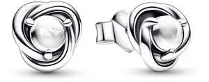 Pandora April Birthstone Eternity Circle Stud Earrings