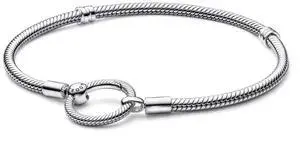 Pandora Moments O Closure Snake Chain Bracelet