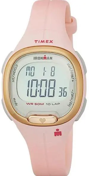 Timex Ironman HeartFIT Transit Resin Activity Heart Rate Pink Ladies Watch