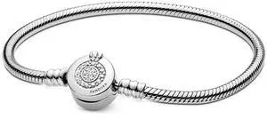 Pandora Moments Sparkling Crown O Snake Chain Bracelet