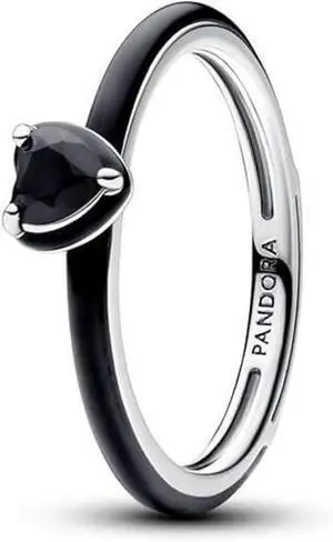 Pandora ME Black Chakra Heart Ring