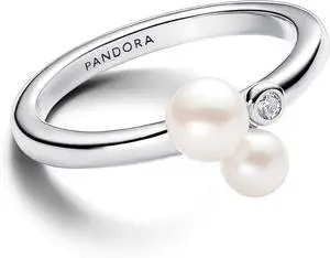 Pandora Duo Treated Freshwater Cultured Pearls Ring Pandora Duo Treated Freshwater Cultured Pearls Ring