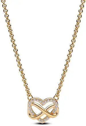 Pandora Sparkling Infinity Heart Collier Necklace