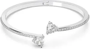 Swarovski Mesmera Attract Bangle Heart White Rhodium Plated