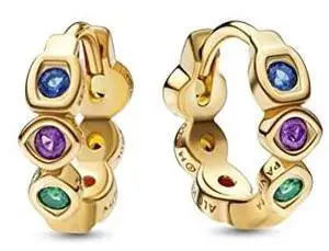 Pandora Marvel The Avengers Infinity Stones Hoop Earrings