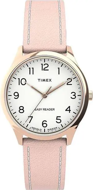 TIMEX EASY READER GEN 1 LEATHER LADIES WATCH