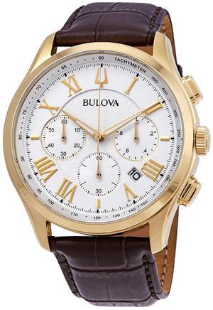 Bulova Wilton Chronograph Leather Mens Watch