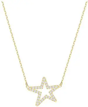 Swarovski Only Necklace - White - Rhodium Plating
