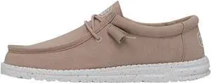 Hey Dude Mens Wally Slub Canvas  Loafer - Tan