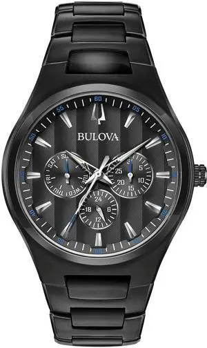 Bulova Classic Black IP Multi-Function Mens Watch