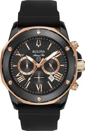Bulova Marine Star Chronograph Quartz 44mm Mens Watch