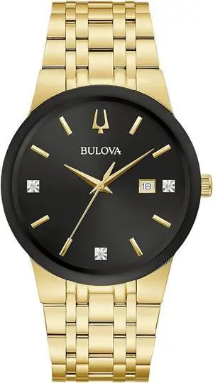 Bulova Classic Diamond Accent Quartz 40mm Mens Watch