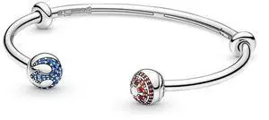 Pandora Moments Star Wars Light & Dark Side Logo Open Bangle