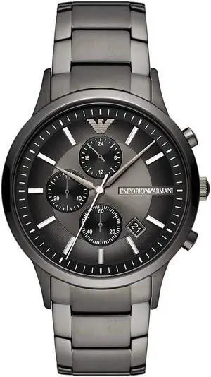 Emporio Armani Chronograph Gunmetal Mens Watch