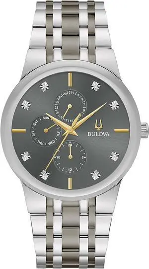 Bulova Modern Diamond Two-Tone Mens Watch