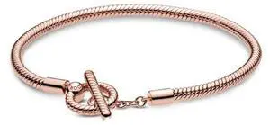 Pandora Moments T-Bar Snake Chain Bracelet