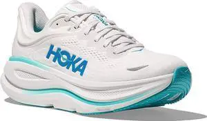 Hoka Bondi 9 Mens Running Shoe - White/Blue