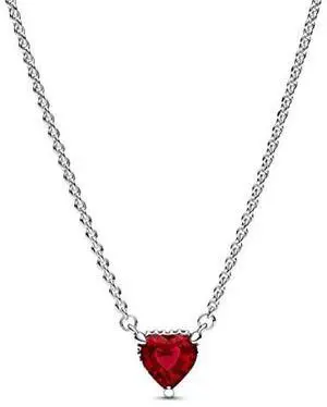 Pandora Sparkling Heart Halo Pendant Collier Necklace