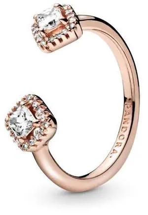 PANDORA Square Sparkle Open Ring