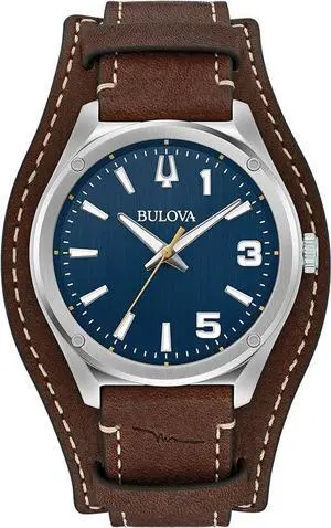Bulova Marc Anthony Sport Leather Mens Watch