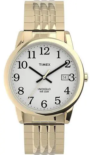 Timex Easy Reader Perfect Fit Gold/White Unisex Watch