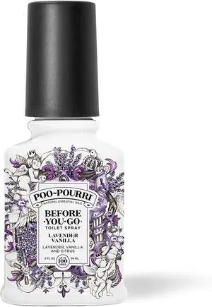Poo-Pourri Before-You- go Toilet Spray - 2 Oz - Lavender Vanilla Scent - 3 Pack