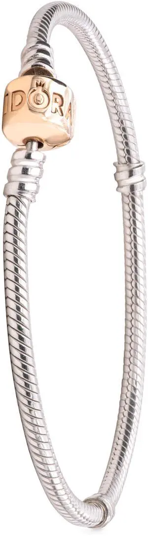 PANDORA Moments Snake Chain Charm Sterling Silver 14K Bracelet PANDORA Moments Snake Chain Charm Sterling Silver 14K Bracelet