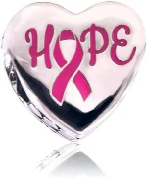 Pandora Hope Pink Ribbon Charm