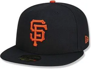 New Era 59Fifty San Francisco Giants Basic Baseball Cap - Black/Orange - 7 3/4