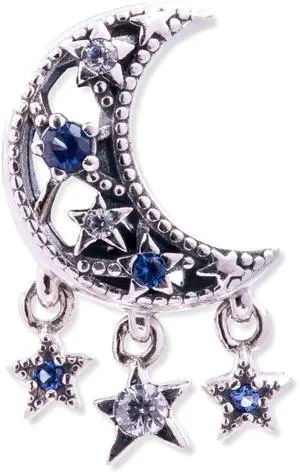 Pandora Star & Crescent Moon Charm