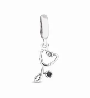 PANDORA Stethoscope Heart Dangle Charm