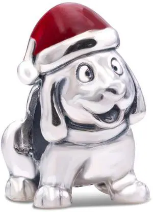 Pandora Christmas Puppy Charm - Pandora Christmas Puppy Charm -