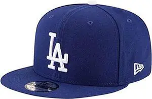 New Era 9Fifty Hat Los Angeles Dodgers Basic Snapback Adjustable Royal Blue Cap