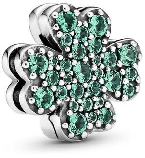PANDORA Pave Four-Leaf Clover Clip Charm