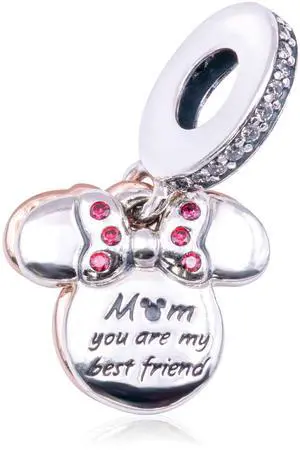 Pandora Disney Minnie Mouse Silhouette Double Dangle Charm