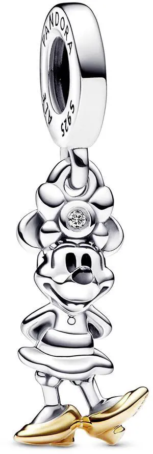 Pandora Disney 100th Anniversary Minnie Mouse Lab-grown Diamond Dangle Charm