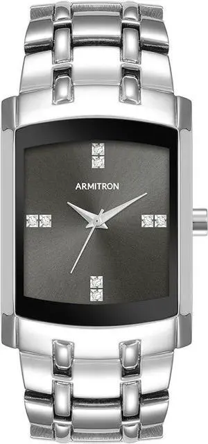 Armitron Genuine Crystal Accented Bracelet Mens Watch