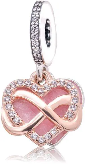 Pandora - Sparkling Infinity Heart Dangle Charm -