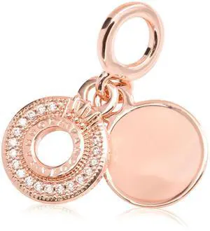 PANDORA Sparkling Pave Crown O Dangle Charm
