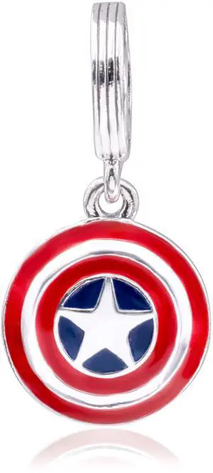 Pandora MARVEL x Pandora The Avengers Captain America Shield Dangle Charm