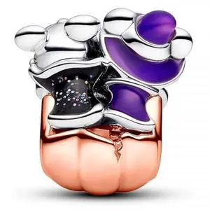 Pandora Disney Mickey Mouse & Minnie Mouse Halloween Pumpkin Charm