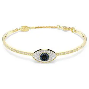 Swarovski Symbolica Bangle - Evil Eye - Blue - Gold-tone Plated - Medium Swarovski Symbolica Bangle - Evil Eye - Blue - Gold-tone Plated - Medium