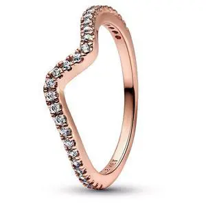 Pandora Sparkling Wave Ring Women's Jewelry Pandora Sparkling Wave Ring Women's Jewelry