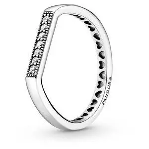 Pandora Bar Ring with Clear Zirconia Pandora Bar Ring with Clear Zirconia