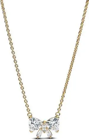 Pandora Timeless Sparkling Bow Necklace Pandora Timeless Sparkling Bow Necklace