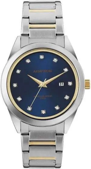 Armitron Two-Tone Crystal Mens Watch Armitron Two-Tone Crystal Mens Watch