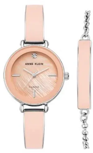 Anne Klein Pink Ladies Watch and Bracelet AK-3621PKST Anne Klein Pink Ladies Watch and Bracelet AK-3621PKST