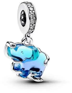 Pandora Blue Murano Glass Elephant Dangle Pandora Blue Murano Glass Elephant Dangle